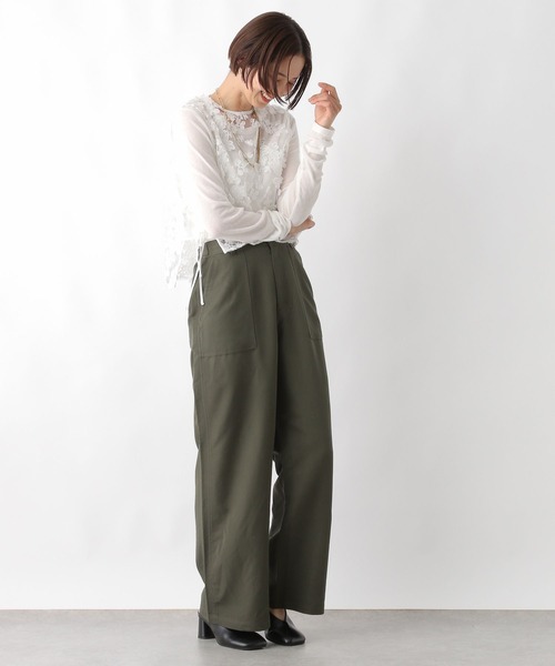 LEPSIM(レプシィム)の「とろみベイカーパンツ 242661(その他パンツ・レディース・カーキ/ブラック/ブラウン・FREE)」の17枚目の写真