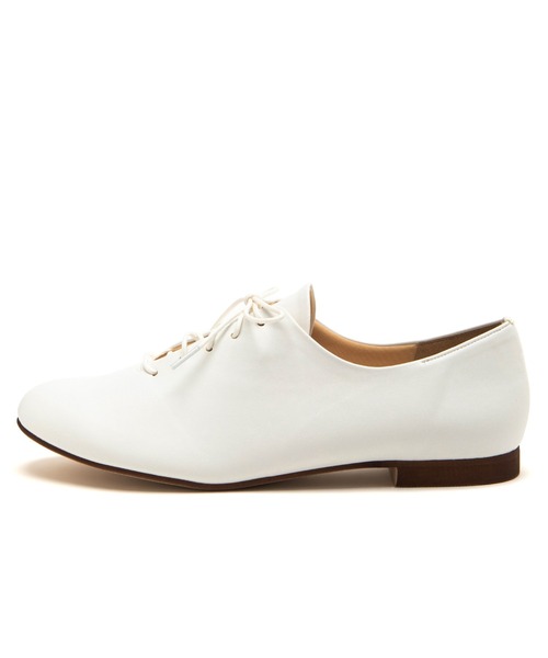 JELLY BEANS（ジェリービーンズ）の「ソフトレースアップフラットシューズ【Made in Japan】(113-51011)JELLY BEANS(ジェリービーンズ)（ドレスシューズ・レディース・ホワイト/ブラック/シルバー・24.5/24/23.5/23/22.5）」の10枚目の写真