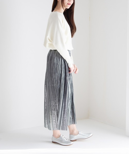 JELLY BEANS（ジェリービーンズ）の「ソフトレースアップフラットシューズ【Made in Japan】(113-51011)JELLY BEANS(ジェリービーンズ)（ドレスシューズ・レディース・ホワイト/ブラック/シルバー・24.5/24/23.5/23/22.5）」の21枚目の写真