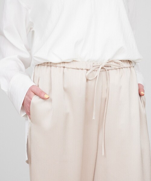 cloenc（クロエンス）の「【マシンウォッシュ】ドレープワイドパンツ（その他パンツ・レディース・ブラック/ベージュ・01/02/03）」の8枚目の写真