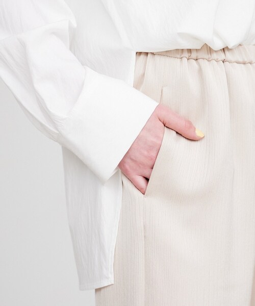 cloenc（クロエンス）の「【マシンウォッシュ】ドレープワイドパンツ（その他パンツ・レディース・ブラック/ベージュ・01/02/03）」の10枚目の写真