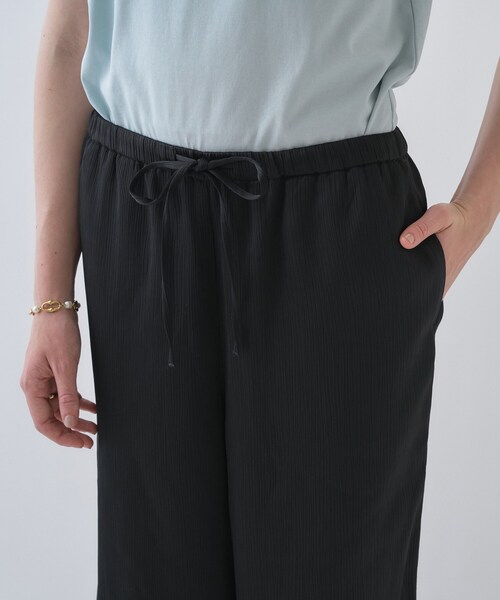 cloenc（クロエンス）の「【マシンウォッシュ】サテンリブイージースリットパンツ（その他パンツ・レディース・ブラック/ベージュ・01/02/03）」の7枚目の写真