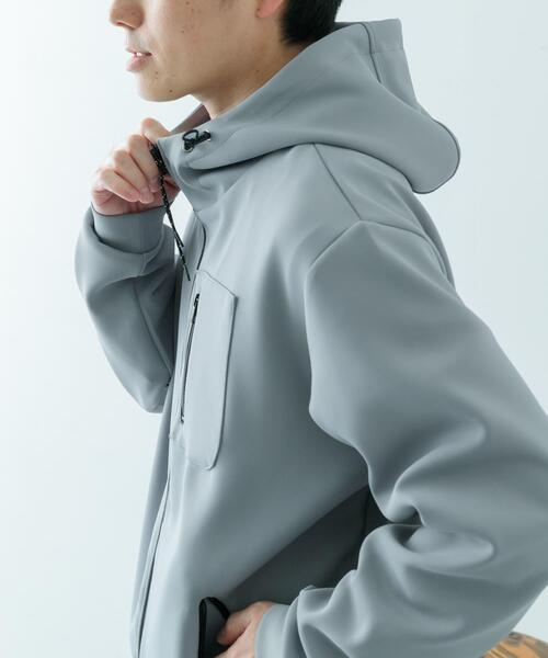 ITEMS URBANRESEARCH（アイテムズ アーバンリサーチ）の「ZIP UP ダンボール フードアウター（その他アウター・メンズ・ネイビー/ブラック/グレー・MEDIUM/LARGE）」の6枚目の写真