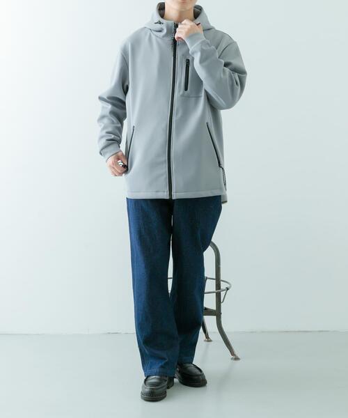 ITEMS URBANRESEARCH（アイテムズ アーバンリサーチ）の「ZIP UP ダンボール フードアウター（その他アウター・メンズ・ネイビー/ブラック/グレー・MEDIUM/LARGE）」の10枚目の写真