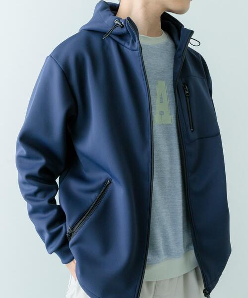 ITEMS URBANRESEARCH（アイテムズ アーバンリサーチ）の「ZIP UP ダンボール フードアウター（その他アウター・メンズ・ネイビー/ブラック/グレー・MEDIUM/LARGE）」の17枚目の写真