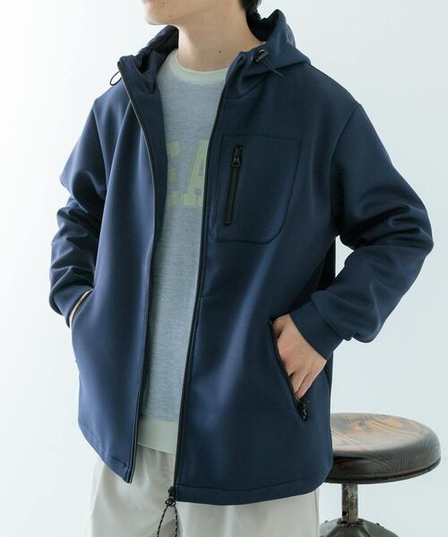 ITEMS URBANRESEARCH（アイテムズ アーバンリサーチ）の「ZIP UP ダンボール フードアウター（その他アウター・メンズ・ネイビー/ブラック/グレー・MEDIUM/LARGE）」の18枚目の写真