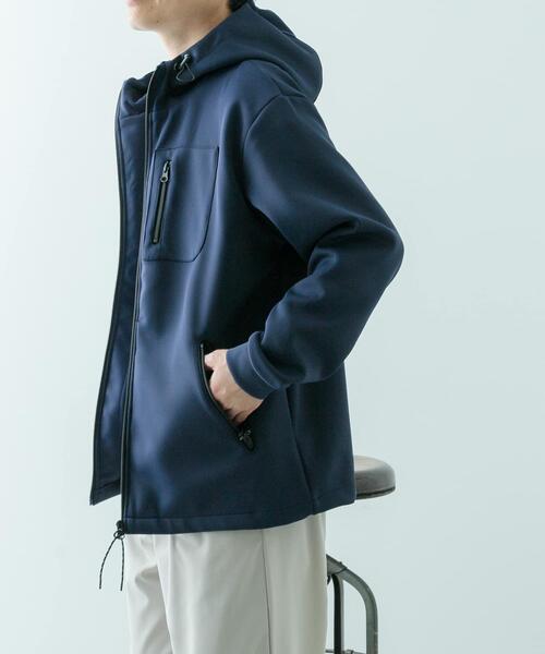 ITEMS URBANRESEARCH（アイテムズ アーバンリサーチ）の「ZIP UP ダンボール フードアウター（その他アウター・メンズ・ネイビー/ブラック/グレー・MEDIUM/LARGE）」の19枚目の写真