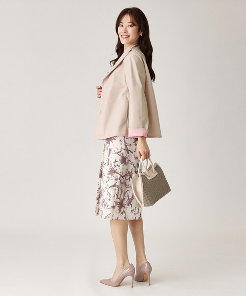 COUP DE CHANCE(クードシャンス)の「【洗える】配色使いショート丈コート(その他アウター・レディース・ベージュ系その他7/ライトグレー系4/ネイビー系4・40/38/36/34)」の11枚目の写真