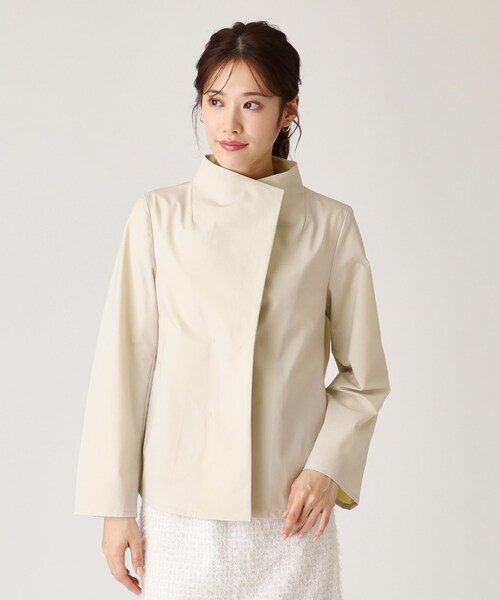 COUP DE CHANCE(クードシャンス)の「【洗える】配色使いショート丈コート(その他アウター・レディース・ベージュ系その他7/ライトグレー系4/ネイビー系4・40/38/36/34)」の20枚目の写真