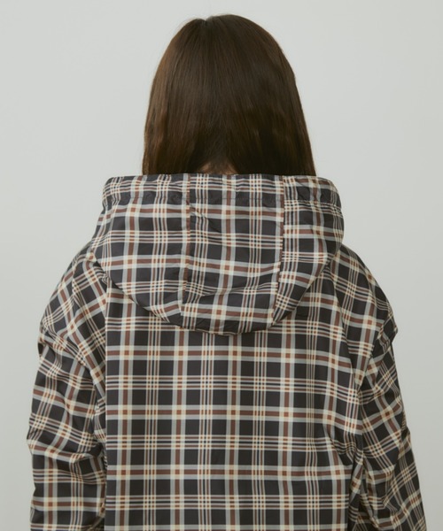 MERLOT（メルロー）の「チェックアノラックパーカー/裾ドローコード