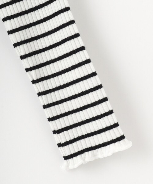 SHOO・LA・RUE（シューラルー）の「【100-150cm】刺繍ロゴ使いリブロンT（Tシャツ/カットソー・キッズ・ライトグレー/パープル/ライトグリーン/ホワイト系3・11/10/12/15 /13/14）」の5枚目の写真