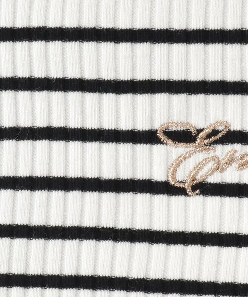 SHOO・LA・RUE（シューラルー）の「【100-150cm】刺繍ロゴ使いリブロンT（Tシャツ/カットソー・キッズ・ライトグレー/パープル/ライトグリーン/ホワイト系3・11/10/12/15 /13/14）」の8枚目の写真