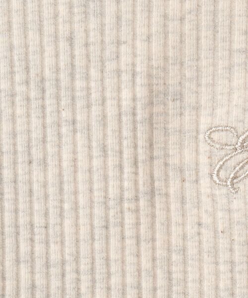 SHOO・LA・RUE（シューラルー）の「【100-150cm】刺繍ロゴ使いリブロンT（Tシャツ/カットソー・キッズ・ライトグレー/パープル/ライトグリーン/ホワイト系3・11/10/12/15 /13/14）」の9枚目の写真