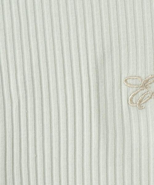 SHOO・LA・RUE（シューラルー）の「【100-150cm】刺繍ロゴ使いリブロンT（Tシャツ/カットソー・キッズ・ライトグレー/パープル/ライトグリーン/ホワイト系3・11/10/12/15 /13/14）」の10枚目の写真