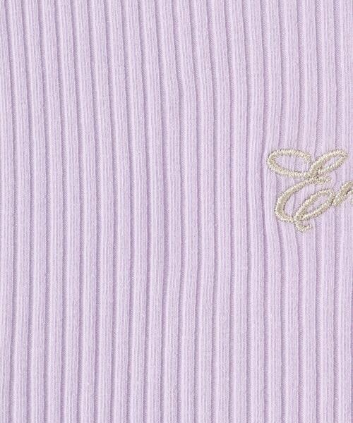 SHOO・LA・RUE（シューラルー）の「【100-150cm】刺繍ロゴ使いリブロンT（Tシャツ/カットソー・キッズ・ライトグレー/パープル/ライトグリーン/ホワイト系3・11/10/12/15 /13/14）」の11枚目の写真