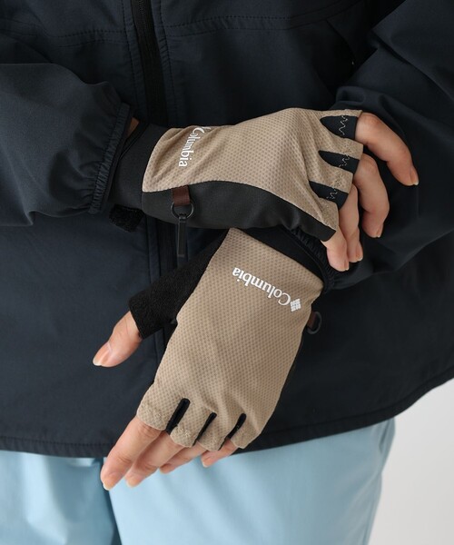 Columbia(コロンビア)の「UVカット Columbia/ダイアモンドカード フィンガーレス グローブ UVカット 登山/コロンビア(手袋・レディース・ネイビー/ブラック/ベージュ・M/L/S/XS)」の3枚目の写真