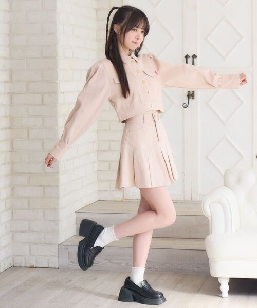 ems excite(エムズエキサイト)の「Gジャン&プリーツSKセット(その他アウター・レディース・ブラック/ブルー/ピンク・FREE)」の20枚目の写真