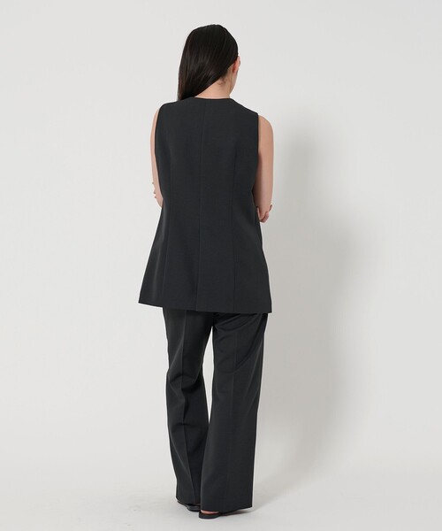 EMMEL REFINES（エメルリファインズ）の「＜EMMEL REFINES＞EM リネンライク センタープレス パンツ（スラックス・レディース・ブラック/ベージュ・XS/S/M）」の8枚目の写真