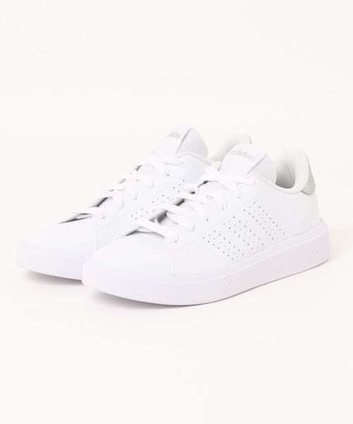 adidas（アディダス）の「《adidas》ADVANCOURT BASE 2.0 W（スニーカー・レディース・ホワイト/ホワイト×シルバー/ホワイト×ピンク/ブラック×ピンク/ホワイト系その他/グレー系その他・23.0cm/23.5cm/24.0cm/24.5cm/25.0cm/22.5cm）」の4枚目の写真