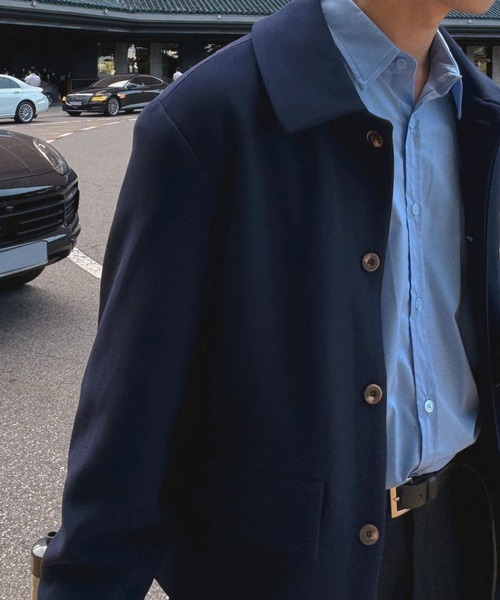 ASCLO（エジュクロ）の「ASCLO／オーバーフィットシャツ（シャツ/ブラウス・メンズ・ブルー/ブラック/ホワイト/ブラウン・FREE）」の19枚目の写真