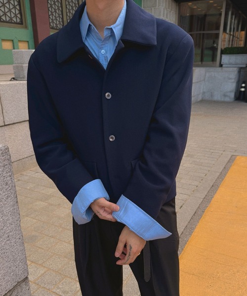 ASCLO（エジュクロ）の「ASCLO／オーバーフィットシャツ（シャツ/ブラウス・メンズ・ブルー/ブラック/ホワイト/ブラウン・FREE）」の21枚目の写真