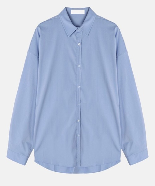 ASCLO（エジュクロ）の「ASCLO／オーバーフィットシャツ（シャツ/ブラウス・メンズ・ブルー/ブラック/ホワイト/ブラウン・FREE）」の22枚目の写真