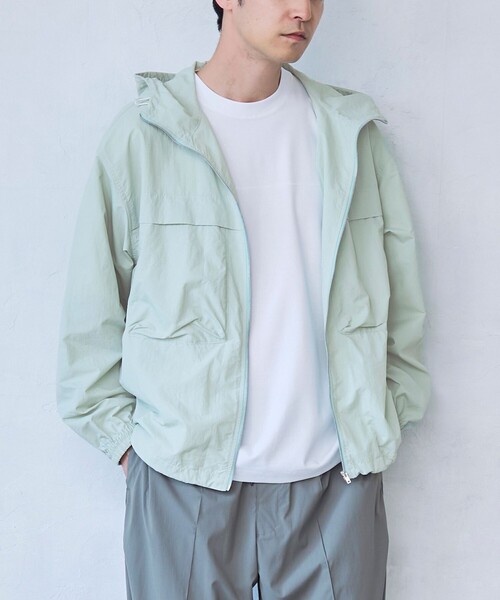 RONEL(ロネル)の「【RONEL】ナイロンRIPパーカー(マウンテンパーカー・メンズ・ダークグレー/ライム・S/M/L/XL)」の1枚目の写真