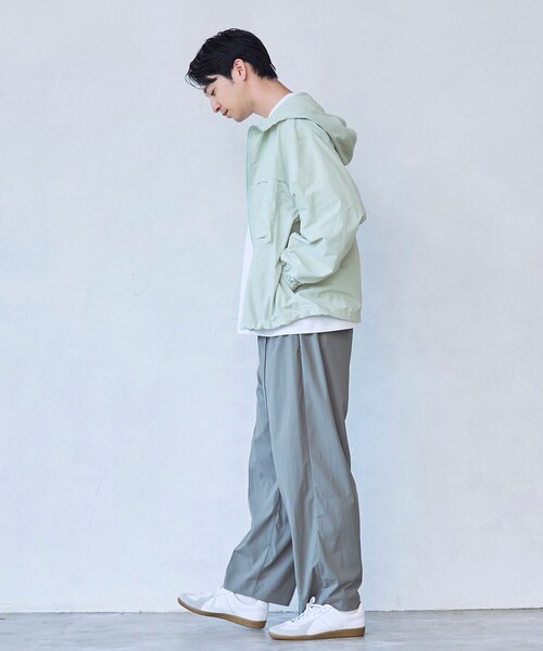 RONEL(ロネル)の「【RONEL】ナイロンRIPパーカー(マウンテンパーカー・メンズ・ダークグレー/ライム・S/M/L/XL)」の3枚目の写真