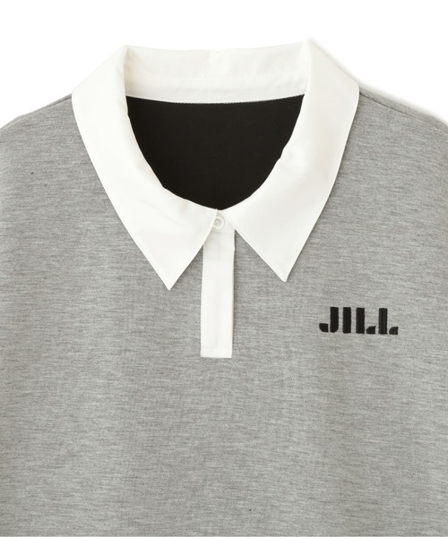 JILL by JILL STUART(ジルバイジルスチュアート)の「◇ポロ衿スウェットフリルミニセットアップ(ワンピース・レディース・グレー/ベージュ・FREE)」の11枚目の写真