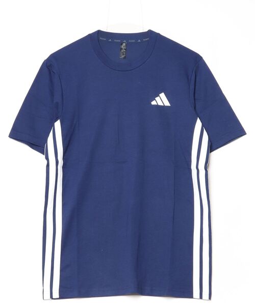 adidas(アディダス)の「アディダス adidas トレイン エッセンシャルズ トレーニング Feelready スリーストライプス 半袖Tシャツ(Tシャツ/カットソー・メンズ・ホワイト/ブラック/ダークブルー・S/M/L/LL/3L)」の3枚目の写真