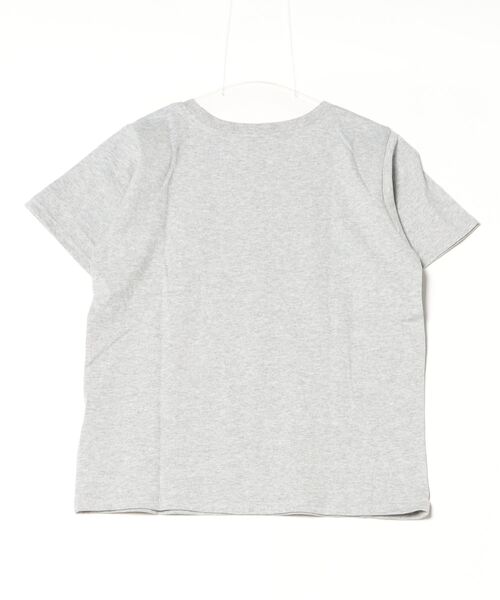 Per sist ence(パーシエンス)の「天竺フラワー刺繍コンパクトTシャツ(Tシャツ/カットソー・レディース・ブラック/オフホワイト/杢グレー・FREE)」の4枚目の写真