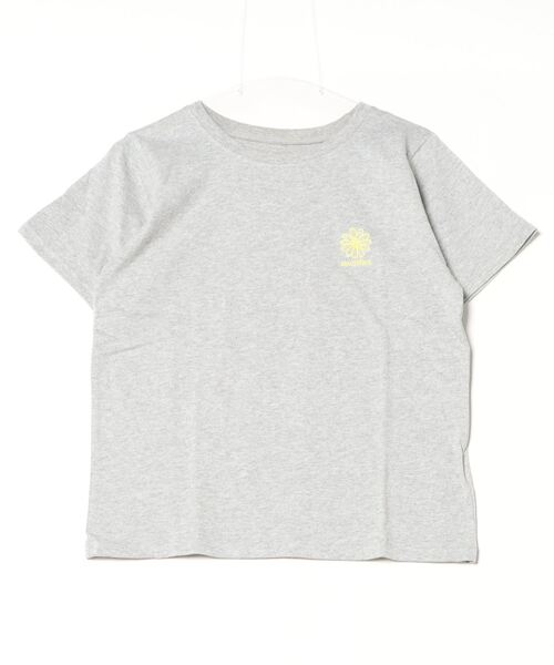 Per sist ence(パーシエンス)の「天竺フラワー刺繍コンパクトTシャツ(Tシャツ/カットソー・レディース・ブラック/オフホワイト/杢グレー・FREE)」の19枚目の写真