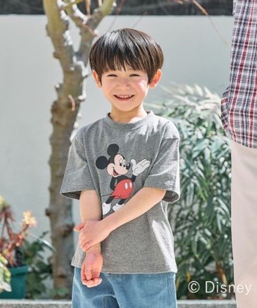 FOUND GOOD（ファウンドグッド）の「＜ミッキーマウス＞Ｔシャツ（Tシャツ/カットソー・キッズ・グレー系8/グレー系5/ホワイト系5・150cm/120cm/140cm/130cm）」の4枚目の写真