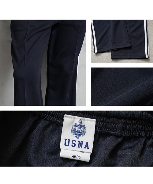 WAIPER.inc（ワイパーインク）の「USNA（アメリカ海軍兵学校）オフィシャルライセンス USNA-021 サイドライン トラックパンツ NAVYプリント（その他パンツ・メンズ・ネイビー/グレー・M/L/XL）」の7枚目の写真