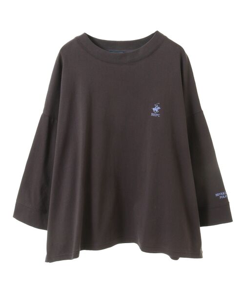 BEVERLY HILLS POLO CLUB（ビバリーヒルズポロクラブ）の「【別注】BEVERLY HILLS POLO CLUB刺繍ワイドスリーブTEE（Tシャツ/カットソー・レディース・ブラック系その他4/ブルー系その他/オフホワイト/ブラック・FREE）」の8枚目の写真