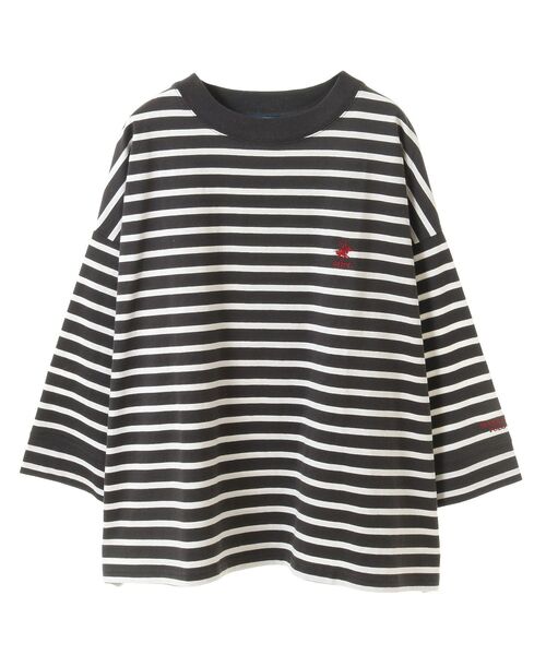 BEVERLY HILLS POLO CLUB（ビバリーヒルズポロクラブ）の「【別注】BEVERLY HILLS POLO CLUB刺繍ワイドスリーブTEE（Tシャツ/カットソー・レディース・ブラック系その他4/ブルー系その他/オフホワイト/ブラック・FREE）」の9枚目の写真