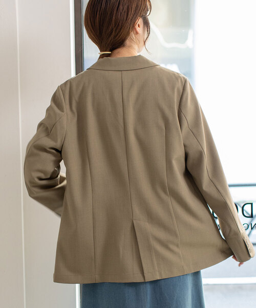 POU DOU DOU（プードゥドゥ）の「ダブルボタンテーラードジャケット（テーラードジャケット・レディース・ダークグレー/モカ/ブラック・M）」の7枚目の写真