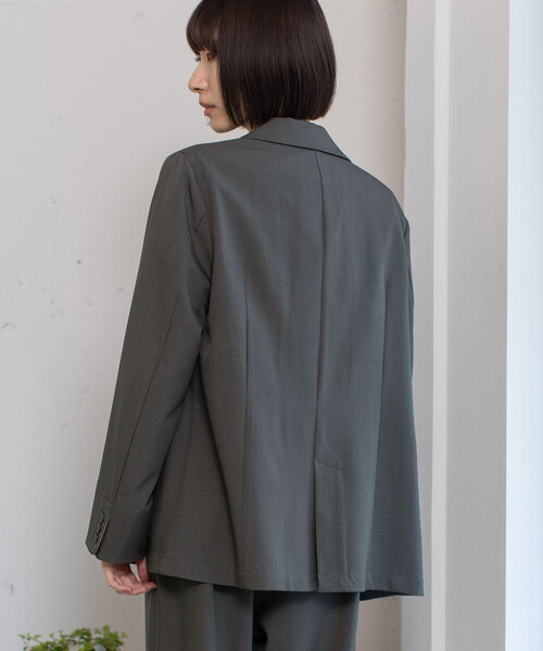 POU DOU DOU（プードゥドゥ）の「ダブルボタンテーラードジャケット（テーラードジャケット・レディース・ダークグレー/モカ/ブラック・M）」の16枚目の写真