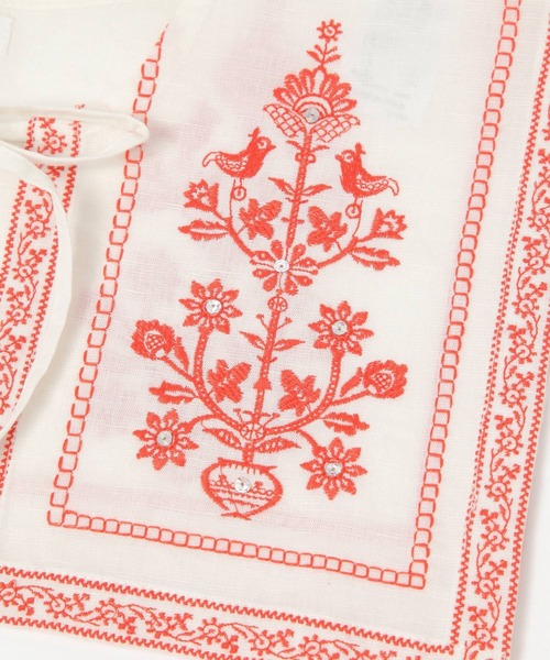 niko and...（ニコアンド）の「オリジナルリネン刺繍付け襟（付け襟・レディース・ブラック/ホワイト・0）」の11枚目の写真