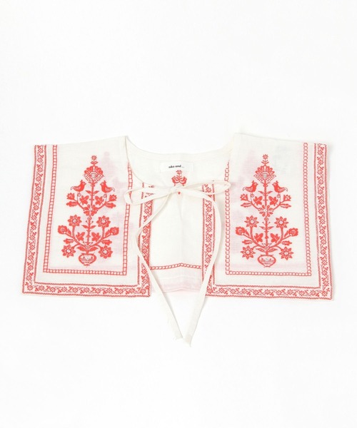 niko and...（ニコアンド）の「オリジナルリネン刺繍付け襟（付け襟・レディース・ブラック/ホワイト・0）」の19枚目の写真