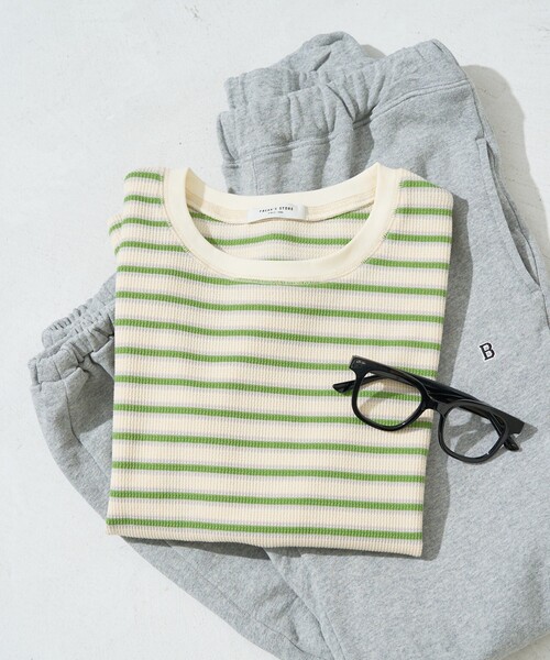 新品 25ss A.P.C フリークスストア 別注 Tシャツ 半袖 ボーダー Standard APC 刺繍入りボーダーTシャツ｜UNISEXE / T-SHIRTS