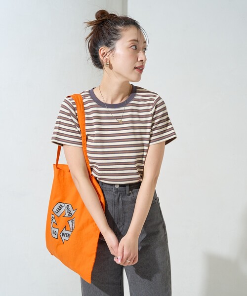セール】限定展開 マルチボーダｰ 半袖 TEE シャツ（Tシャツ
