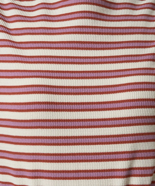 FREAK'S STORE（フリークスストア）の「※限定展開　マルチボーダｰ 半袖 TEE シャツ（Tシャツ/カットソー・レディース・ブラック/グリーン/レッド/グレー/オレンジ・ﾌﾘ-）」の18枚目の写真