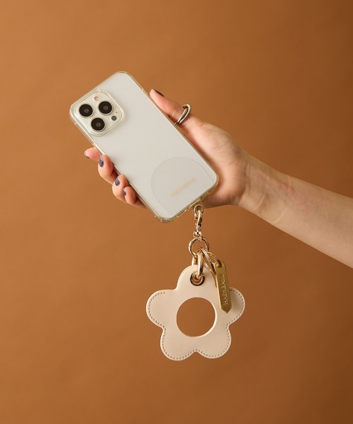 HASHIBAMI】フラワー型チャーム&スマホハンドストラップ
