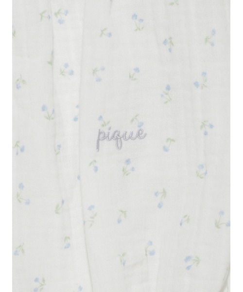 gelato pique（ジェラートピケ）の「【販路限定】【BABY】リトルフラワー柄ガーゼロンパース（ロンパース・キッズ・オフホワイト・70/80）」の11枚目の写真