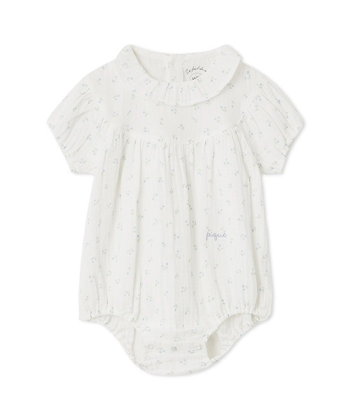 gelato pique（ジェラートピケ）の「【販路限定】【BABY】リトルフラワー柄ガーゼロンパース（ロンパース・キッズ・オフホワイト・70/80）」の14枚目の写真