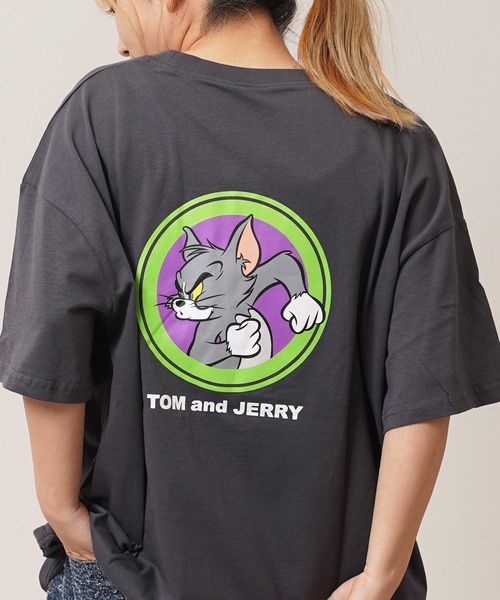 Tom&Jerry(トムアンドジェリー)の「【トムとジェリー】アソートデザイン Tシャツ / TOM&JERRY S/S Tee(Tシャツ/カットソー・レディース・ホワイト系2/ネイビー系2/グリーン系1/ホワイト系1/ブラック系4/グリーン系3/ホワイト系3/ホワイト系4/ブラック系1/ネイビー系4/グレー系3/グレー系2・L/M)」の7枚目の写真