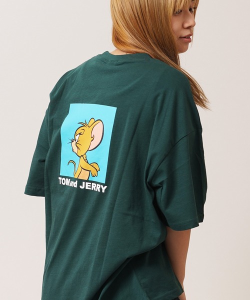 Tom&Jerry(トムアンドジェリー)の「【トムとジェリー】アソートデザイン Tシャツ / TOM&JERRY S/S Tee(Tシャツ/カットソー・レディース・ホワイト系2/ネイビー系2/グリーン系1/ホワイト系1/ブラック系4/グリーン系3/ホワイト系3/ホワイト系4/ブラック系1/ネイビー系4/グレー系3/グレー系2・L/M)」の9枚目の写真