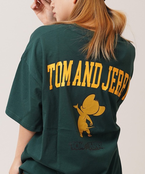 Tom&Jerry(トムアンドジェリー)の「【トムとジェリー】アソートデザイン Tシャツ / TOM&JERRY S/S Tee(Tシャツ/カットソー・レディース・ホワイト系2/ネイビー系2/グリーン系1/ホワイト系1/ブラック系4/グリーン系3/ホワイト系3/ホワイト系4/ブラック系1/ネイビー系4/グレー系3/グレー系2・L/M)」の10枚目の写真