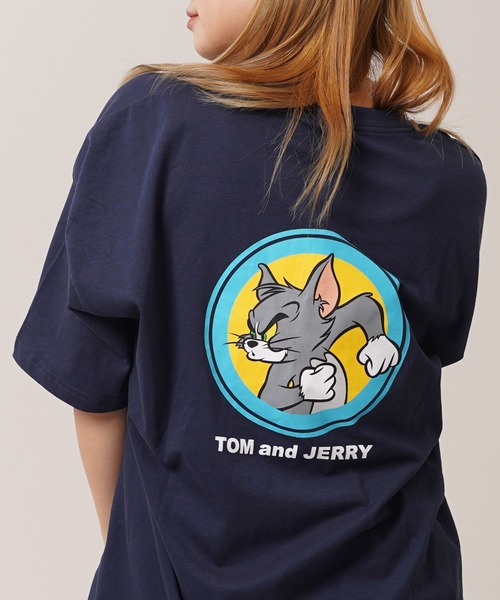 Tom&Jerry(トムアンドジェリー)の「【トムとジェリー】アソートデザイン Tシャツ / TOM&JERRY S/S Tee(Tシャツ/カットソー・レディース・ホワイト系2/ネイビー系2/グリーン系1/ホワイト系1/ブラック系4/グリーン系3/ホワイト系3/ホワイト系4/ブラック系1/ネイビー系4/グレー系3/グレー系2・L/M)」の11枚目の写真